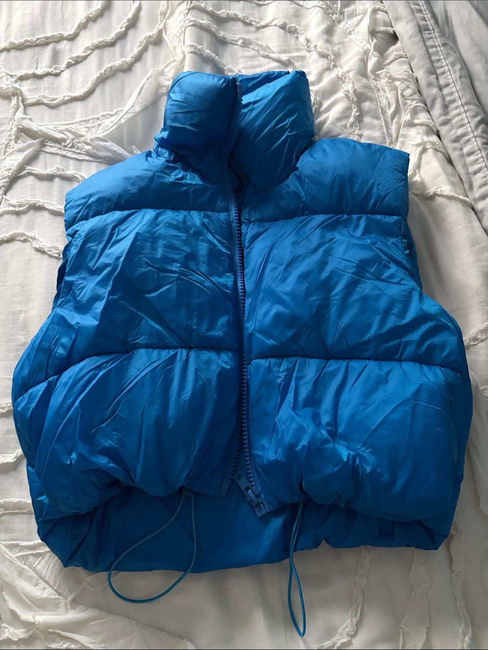 Blue Puffer Vest - Lightweight Insulated Jacket